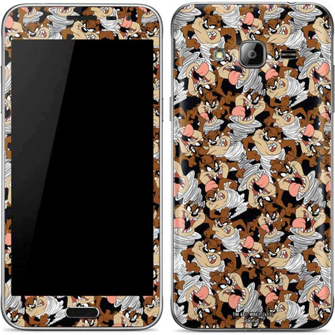 Looney Tunes Taz Super Sized Pattern Galaxy J3 Skin