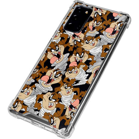 Looney Tunes Taz Super Sized Pattern Galaxy Note20 5G Clear Case