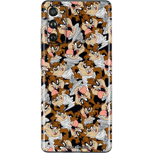 Looney Tunes Taz Super Sized Pattern Galaxy S20 Fan Edition Skin