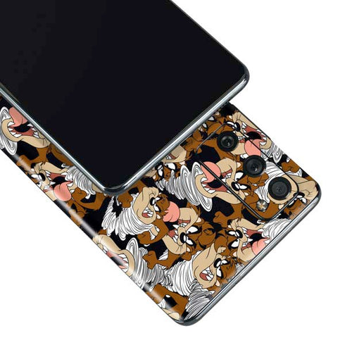 Looney Tunes Taz Super Sized Pattern Galaxy S20 Fan Edition Skin