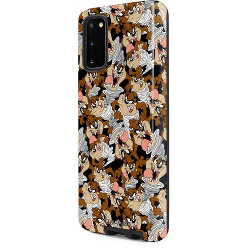 Looney Tunes Taz Super Sized Pattern Galaxy S20 Pro Case