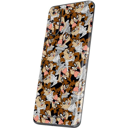 Looney Tunes Taz Super Sized Pattern Galaxy S20 Skin