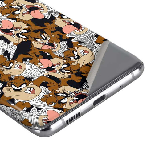 Looney Tunes Taz Super Sized Pattern Galaxy S20 Skin