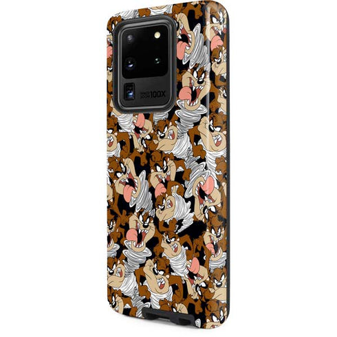 Looney Tunes Taz Super Sized Pattern Galaxy S20 Ultra 5G Pro Case