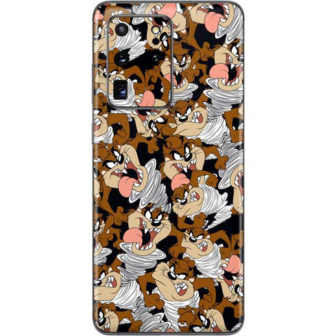 Looney Tunes Taz Super Sized Pattern Galaxy S20 Ultra 5G Skin