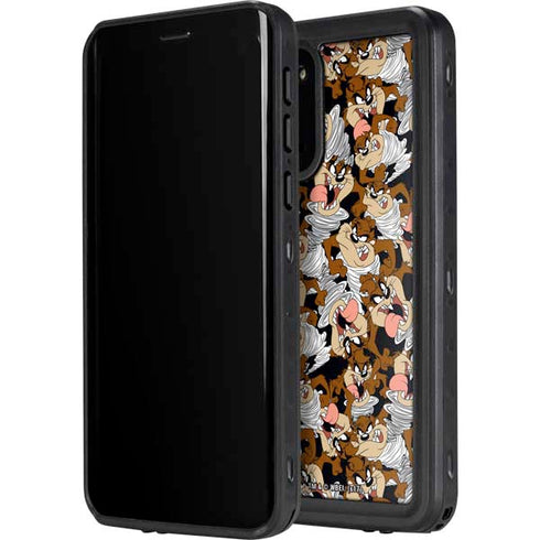 Looney Tunes Taz Super Sized Pattern Galaxy S20 Waterproof Case