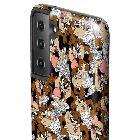 Looney Tunes Taz Super Sized Pattern Galaxy S21 FE Pro Case