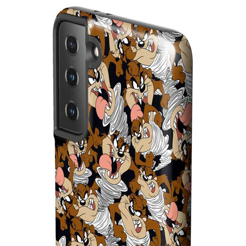 Looney Tunes Taz Super Sized Pattern Galaxy S21 Plus 5G Pro Case