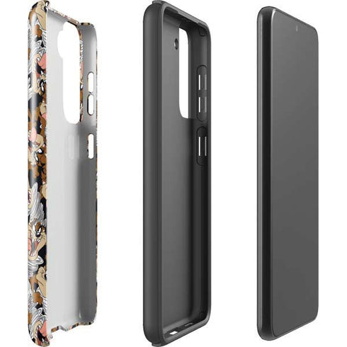 Looney Tunes Taz Super Sized Pattern Galaxy S21 Plus 5G Pro Case