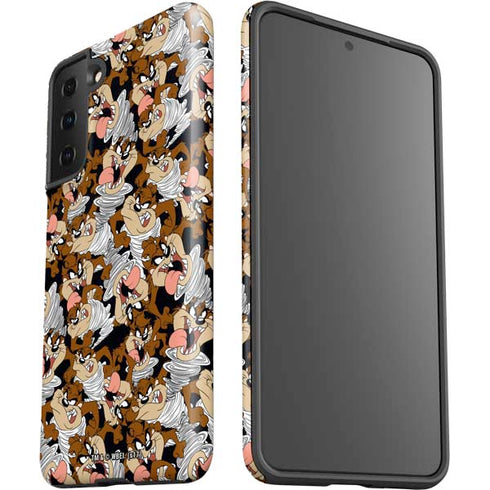 Looney Tunes Taz Super Sized Pattern Galaxy S21 Plus 5G Pro Case
