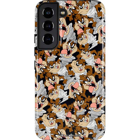 Looney Tunes Taz Super Sized Pattern Galaxy S22 Pro Case