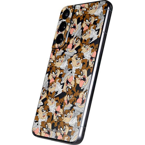 Looney Tunes Taz Super Sized Pattern Galaxy S22 Skin