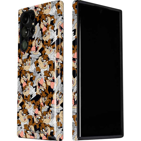 Looney Tunes Taz Super Sized Pattern Galaxy S22 Ultra Pro Case