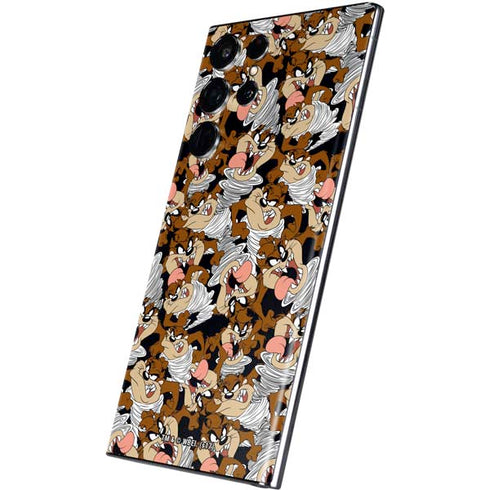 Looney Tunes Taz Super Sized Pattern Galaxy S22 Ultra Skin