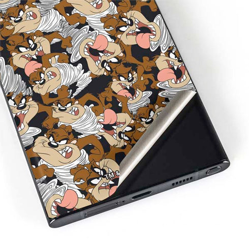 Looney Tunes Taz Super Sized Pattern Galaxy S22 Ultra Skin