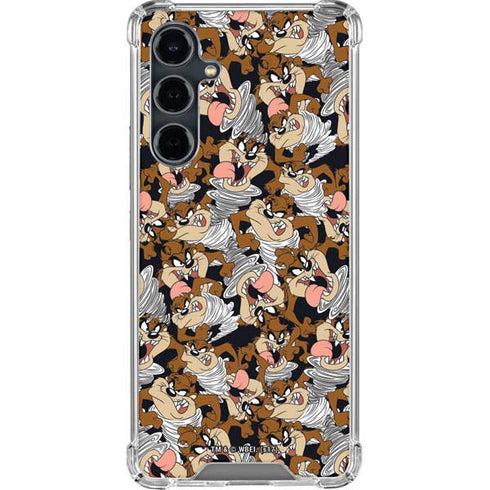 Looney Tunes Taz Super Sized Pattern Galaxy S23 FE Clear Case