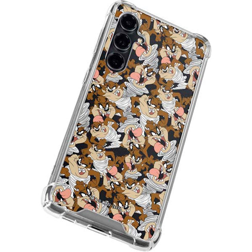Looney Tunes Taz Super Sized Pattern Galaxy S23 FE Clear Case