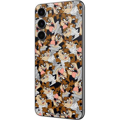 Looney Tunes Taz Super Sized Pattern Galaxy S23 Plus Skin