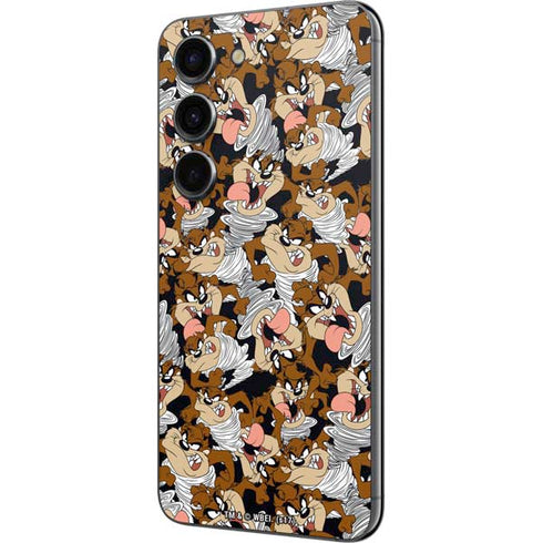 Looney Tunes Taz Super Sized Pattern Galaxy S23 Skin