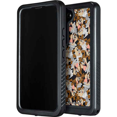 Looney Tunes Taz Super Sized Pattern Galaxy S23 Waterproof Case