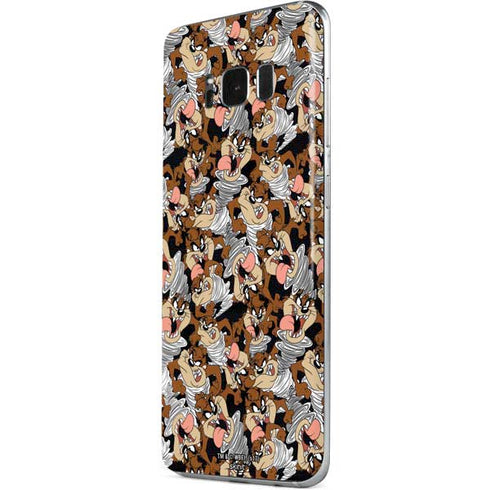 Looney Tunes Taz Super Sized Pattern Galaxy S8 Plus Skin