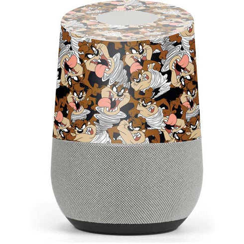 Looney Tunes Taz Super Sized Pattern Google Home Skin