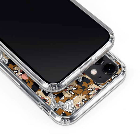 Looney Tunes Taz Super Sized Pattern iPhone 11 Clear Case