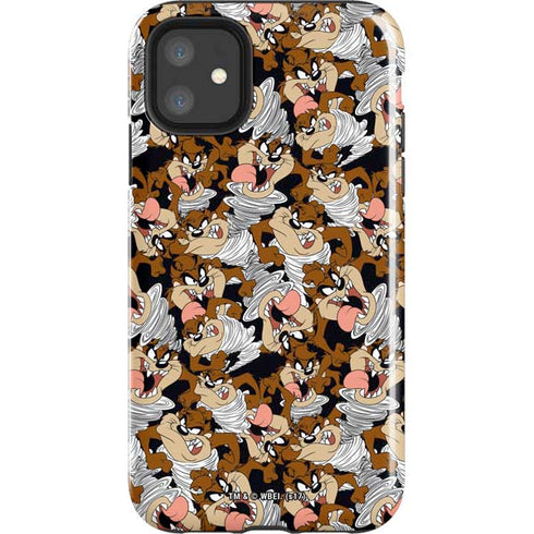 Looney Tunes Taz Super Sized Pattern iPhone 11 Impact Case