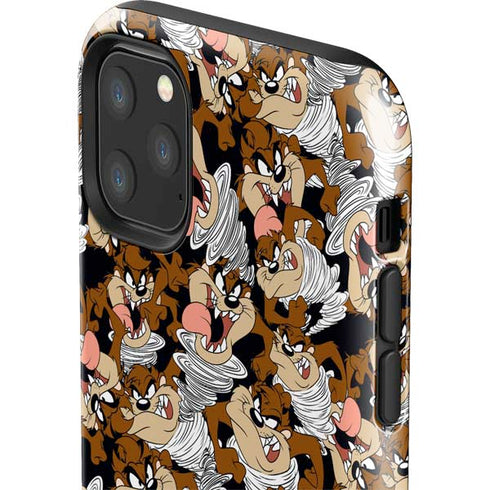 Looney Tunes Taz Super Sized Pattern iPhone 11 Pro Max Impact Case