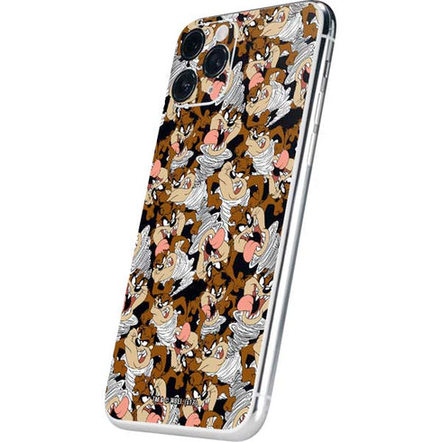 Looney Tunes Taz Super Sized Pattern iPhone 11 Pro Skin