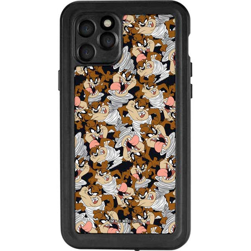 Looney Tunes Taz Super Sized Pattern iPhone 11 Pro Waterproof Case