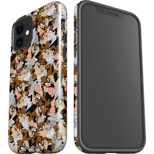 Looney Tunes Taz Super Sized Pattern iPhone 12 Impact Case