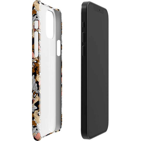 Looney Tunes Taz Super Sized Pattern iPhone 12 Mini Lite Case