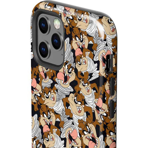 Looney Tunes Taz Super Sized Pattern iPhone 12 Pro Impact Case