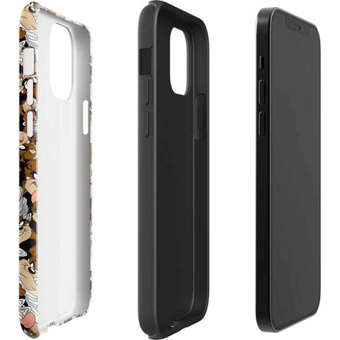 Looney Tunes Taz Super Sized Pattern iPhone 12 Pro Impact Case