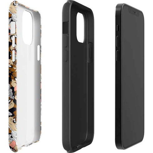 Looney Tunes Taz Super Sized Pattern iPhone 12 Pro Max Impact Case