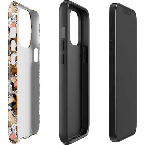 Looney Tunes Taz Super Sized Pattern iPhone 13 Pro Impact Case