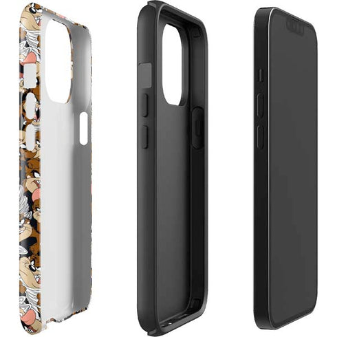Looney Tunes Taz Super Sized Pattern iPhone 13 Pro Max Impact Case
