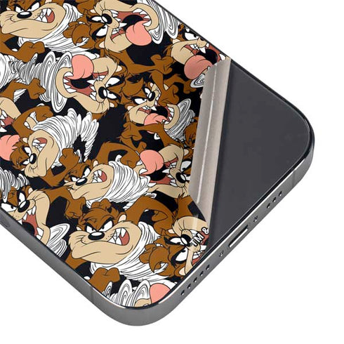 Looney Tunes Taz Super Sized Pattern iPhone 14 Pro Max Skin