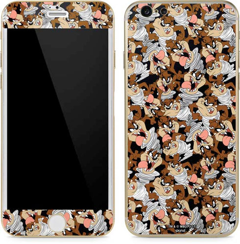 Looney Tunes Taz Super Sized Pattern iPhone 6/6s Skin
