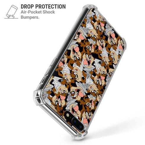 Looney Tunes Taz Super Sized Pattern iPhone 7/8 Plus Clear Case