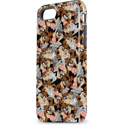 Looney Tunes Taz Super Sized Pattern iPhone 8 Pro Case