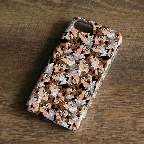 Looney Tunes Taz Super Sized Pattern iPhone 8 Pro Case