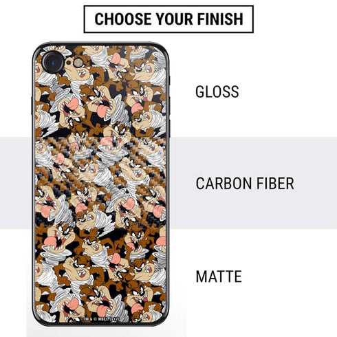 Looney Tunes Taz Super Sized Pattern iPhone SE (2nd & 3rd Gen) Skin