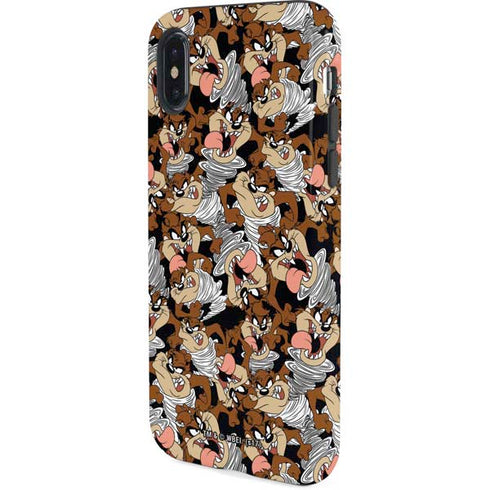 Looney Tunes Taz Super Sized Pattern iPhone X Pro Case