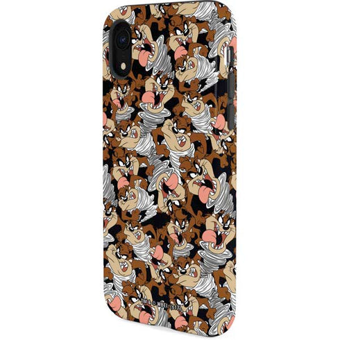 Looney Tunes Taz Super Sized Pattern iPhone XR Pro Case
