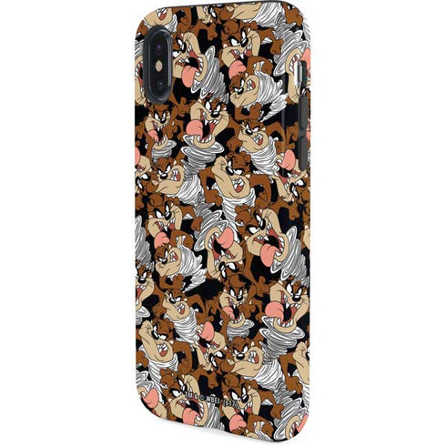 Looney Tunes Taz Super Sized Pattern iPhone XS Pro Case