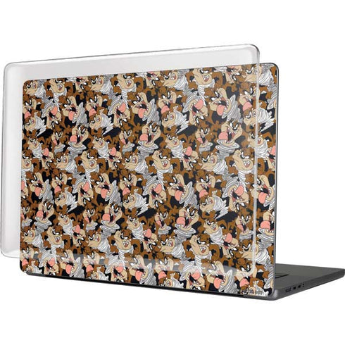Looney Tunes Taz Super Sized Pattern MacBook Pro 16in (2021-25) Case plus Skin