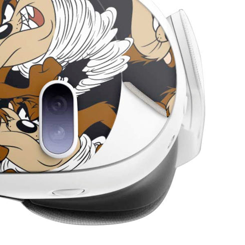 Looney Tunes Taz Super Sized Pattern Meta Quest 3 Skin