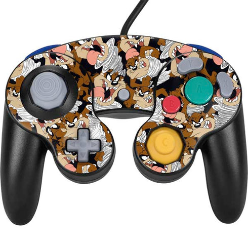 Looney Tunes Taz Super Sized Pattern Nintendo GameCube Controller Skin